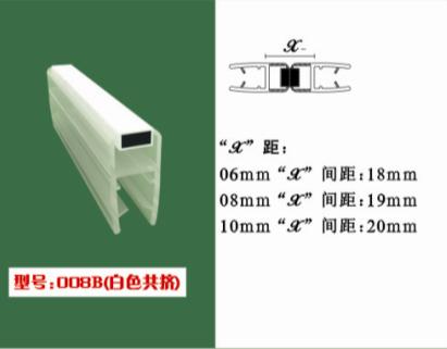 淋浴房180度屏风磁性胶条