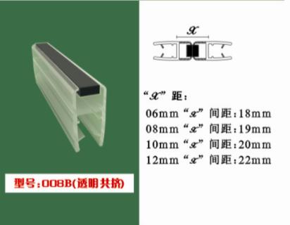 玻璃门180度磁性门吸条